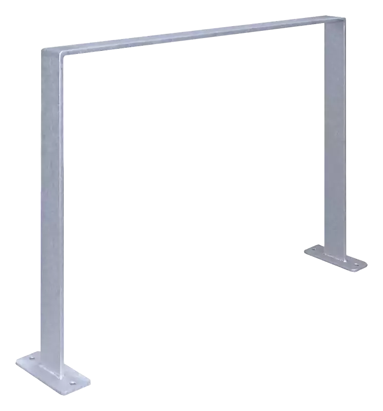 Anlehnbügel UTAH, ohne Quersteg, zum Aufdübeln, feuerverzinkt