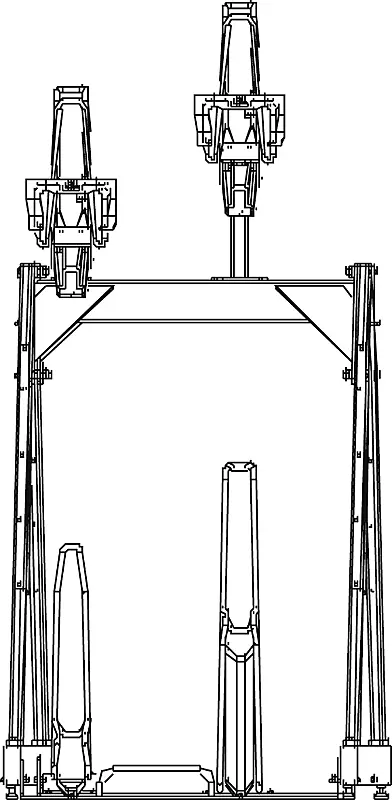Doppelstock-Fahrradparksystem EASYLIFT CAPACITY, einseitig, 4 Stellplätze, Radabstand 400 mm