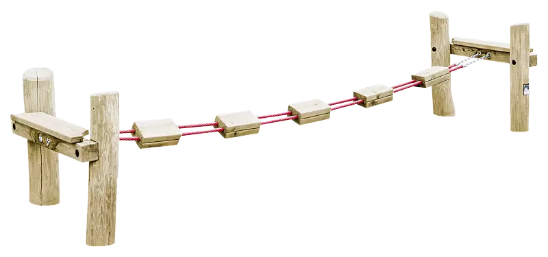 Balancierstrecke WILLOW, schmaler Balancierübergang