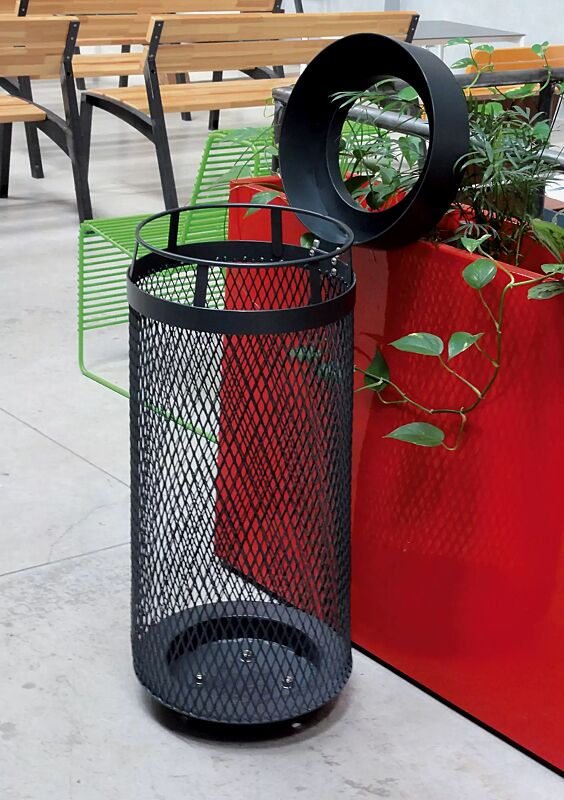 abfallbehaelter-aeroporto__shoKAT0043309 Abfallbehälter AEROPORTO in RAL 7016 anthrazitgrau