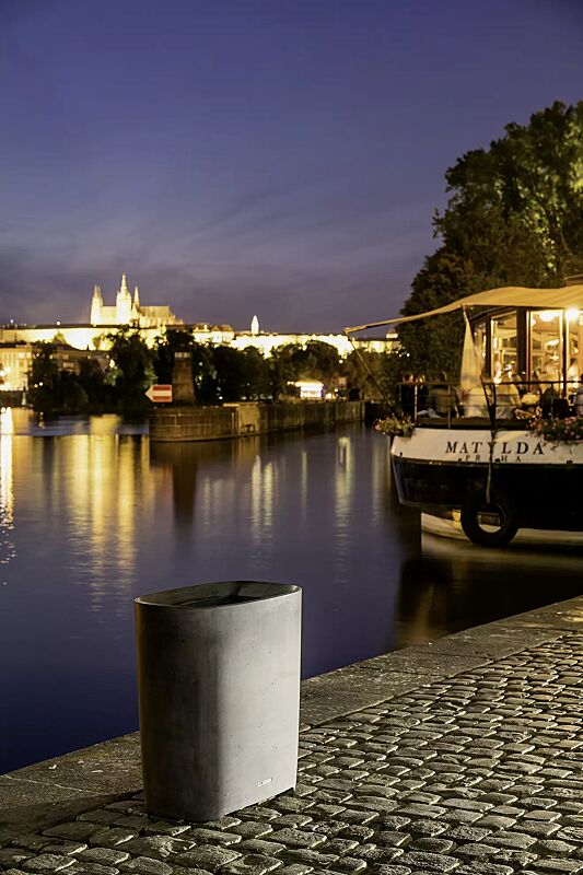 Abfallbehälter BETTER in dunkelgrau