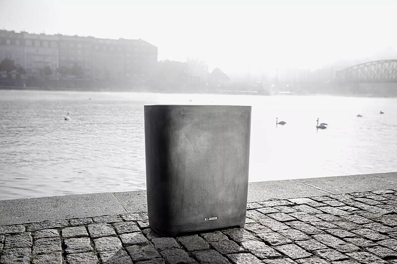 Abfallbehälter BETTER in dunkelgrau