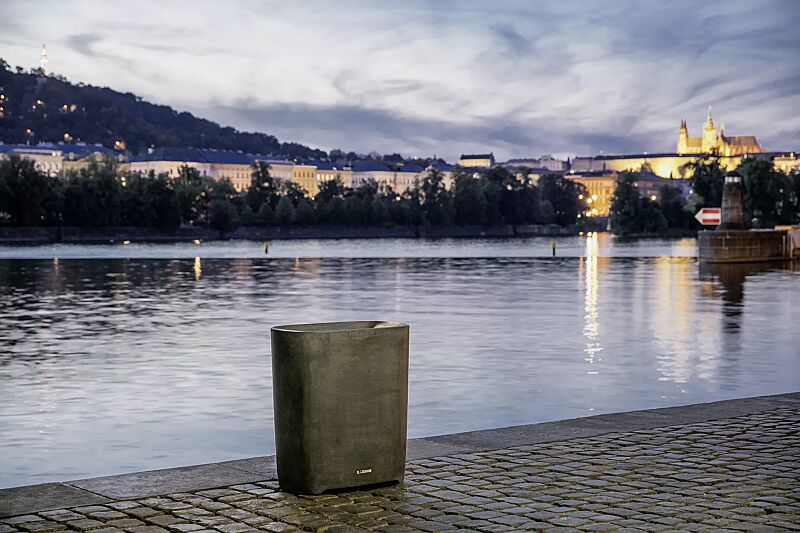 Abfallbehälter BETTER in dunkelgrau