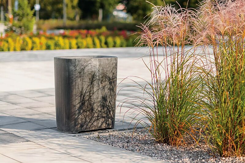 Abfallbehälter BETTER in dunkelgrau