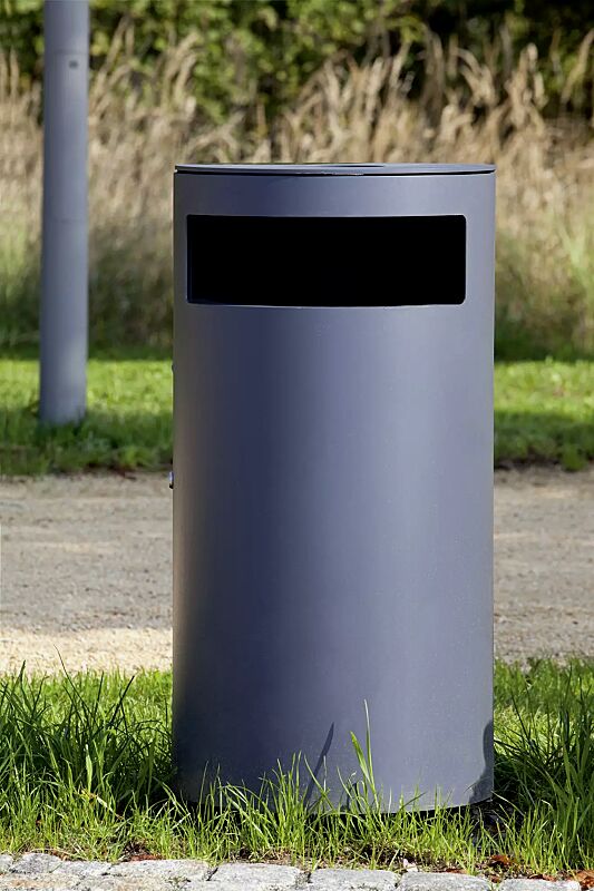 abfallbehaelter-cima__shoKAT0037867 Abfallbehälter CIMA mit Ascher, in DB 703 eisenglimmer