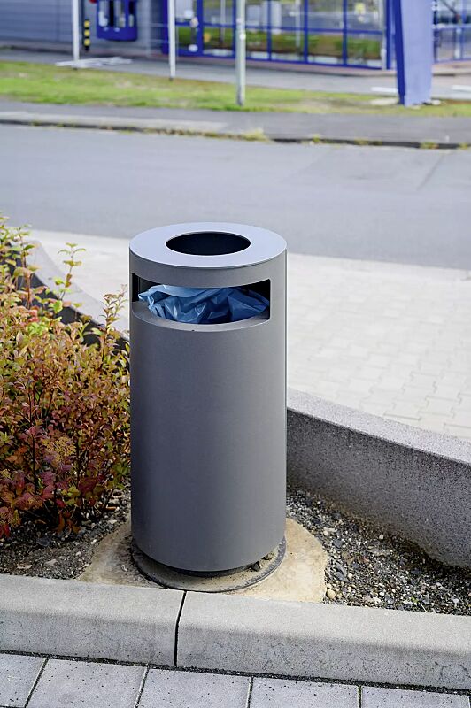 abfallbehaelter-cima__shoKAT0071463 Abfallbehälter CIMA mit Ascher, in DB 703 eisenglimmer