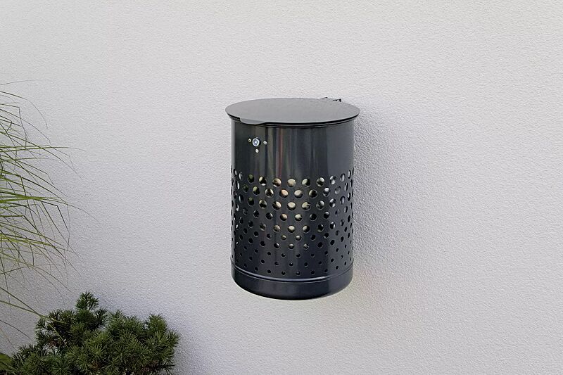 abfallbehaelter-koeln__shoKAT0030600 Abfallbehälter KÖLN II, in RAL 7016 anthrazitgrau