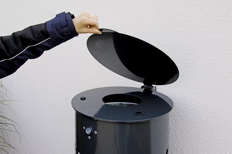 abfallbehaelter-koeln__shoKAT0030602 Abfallbehälter KÖLN II, in RAL 7016 anthrazitgrau