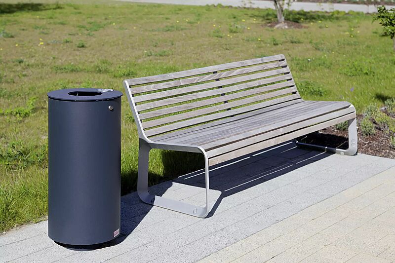 abfallbehaelter-noranda__shoKAT0033590 Abfallbehälter NORANDA, mit Ascher, in RAL 7016 anthrazitgrau