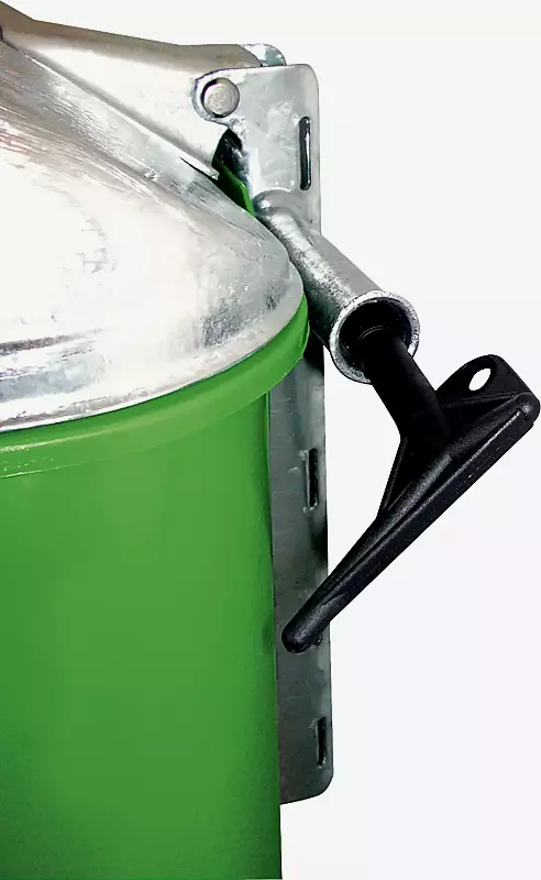 Detail: Dreikantschloss zum Entriegeln