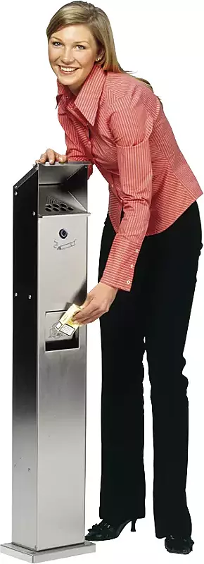 Abfallbehälter WINDSOR aus Edelstahl