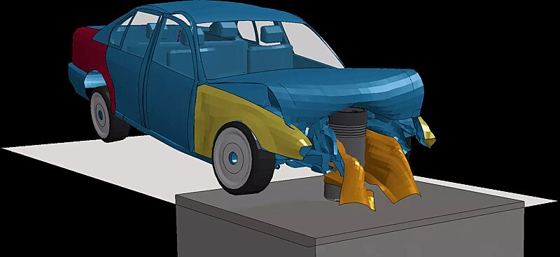 abwehrpoller-escalis__shoKAT0058879 Simulation eines Anpralls durch ein Rammfahrzeug
