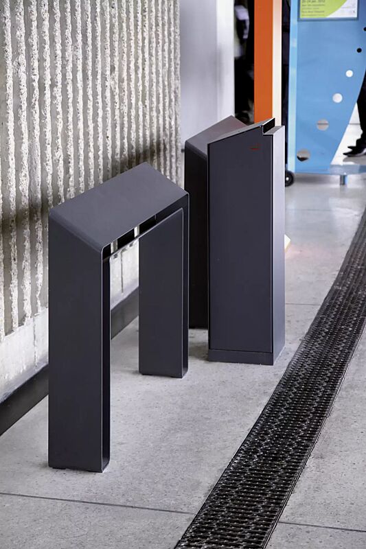 anlehnbank-radium__shoKAT0043088 Anlehnbank RADIUM, 1000 mm, in RAL 7016 anthrazitgrau