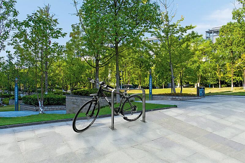 Anlehnbügel TAMPA PROTECT zum Aufdübeln, Edelstahl