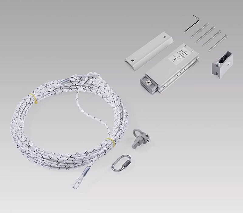 Außenliegende Hissvorrichtung aus robustem, eloxierten Metallgehäuse