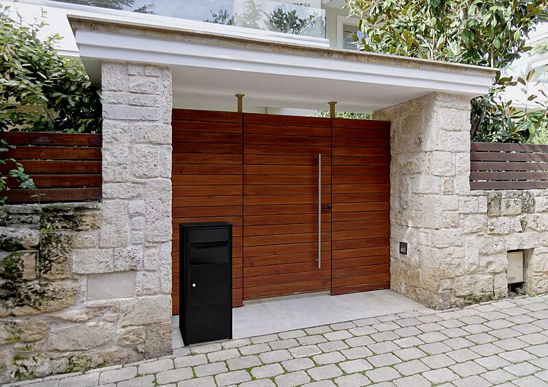 brief--und-paketkasten-dunet__shoKAT0072124 Brief- und Paketkasten DUNET in tiefschwarz