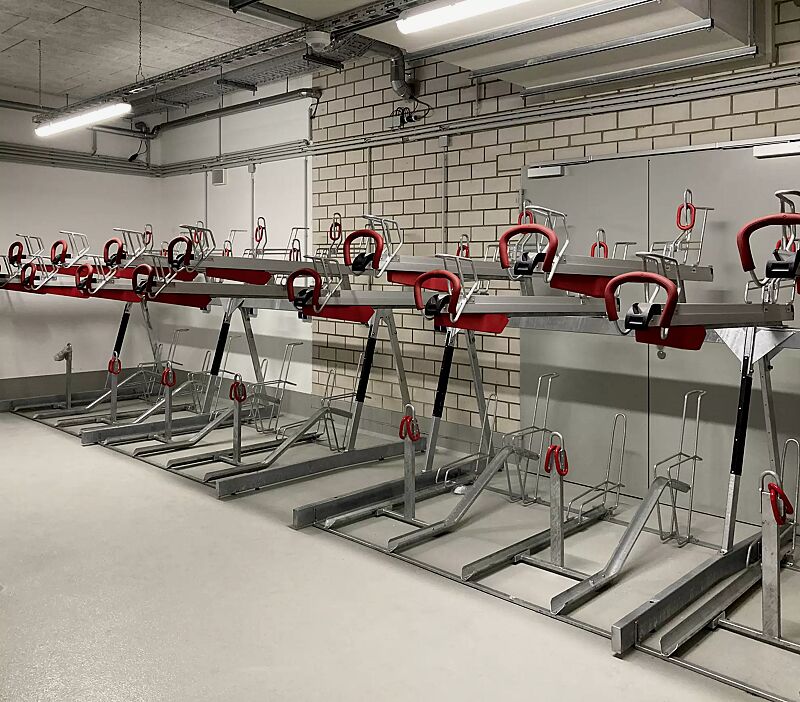 Doppelstock-Fahrradparksystem EASYLIFT 500 D