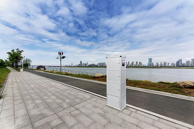 e-bike-ladestellenschrank-amaro-edge__shoKAT0072532 E-Bike-Ladestellenschrank AMARO EDGE, 3 große Ladefächer mit PIN-Code-Autorisierung und Anschlussraum