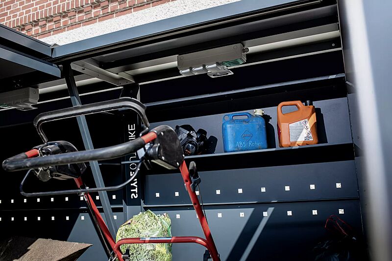 fahrradgarage-styleout-bike__shoKAT0057638 Detail: Ablagefläche (Mehpreis)