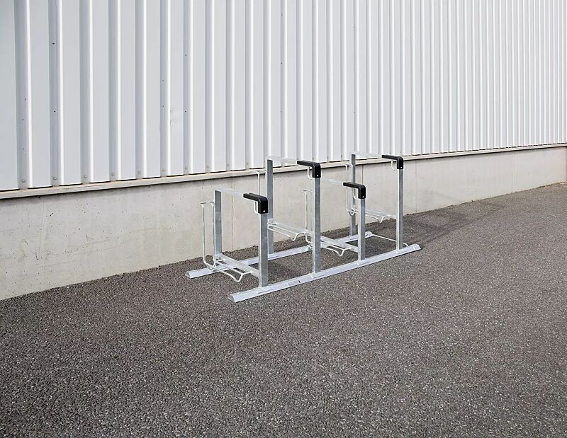Fahrradparker KONTUR einseitig, 4 Stellplätze
