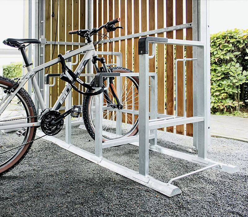 Fahrradparker KONTUR einseitig, 4 Stellplätze