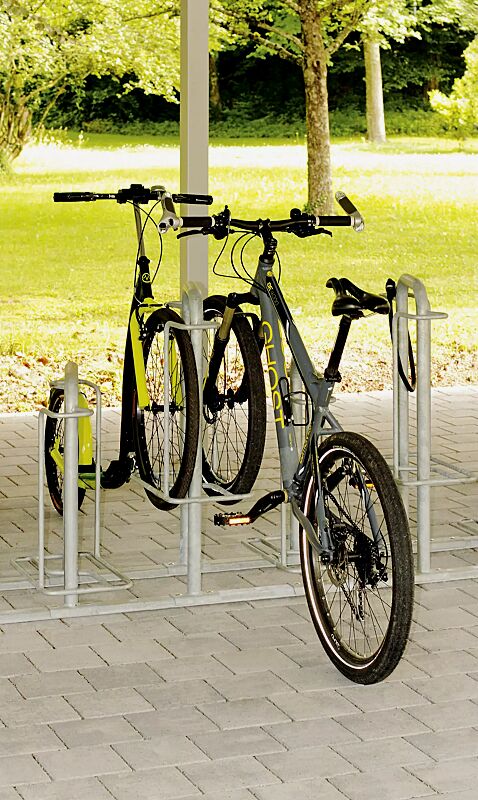 Reihenparker MISSOURI, doppelseitig 90°, Radeinstellung tief / hoch, zum Aufdübeln bei +/- 0 mm