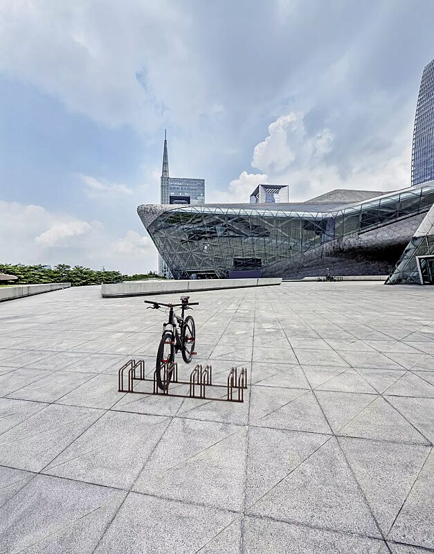 fahrradstaender-anzio__shoKAT0073284 Fahrradständer ANZIO, 4 Stellplätze, in corten