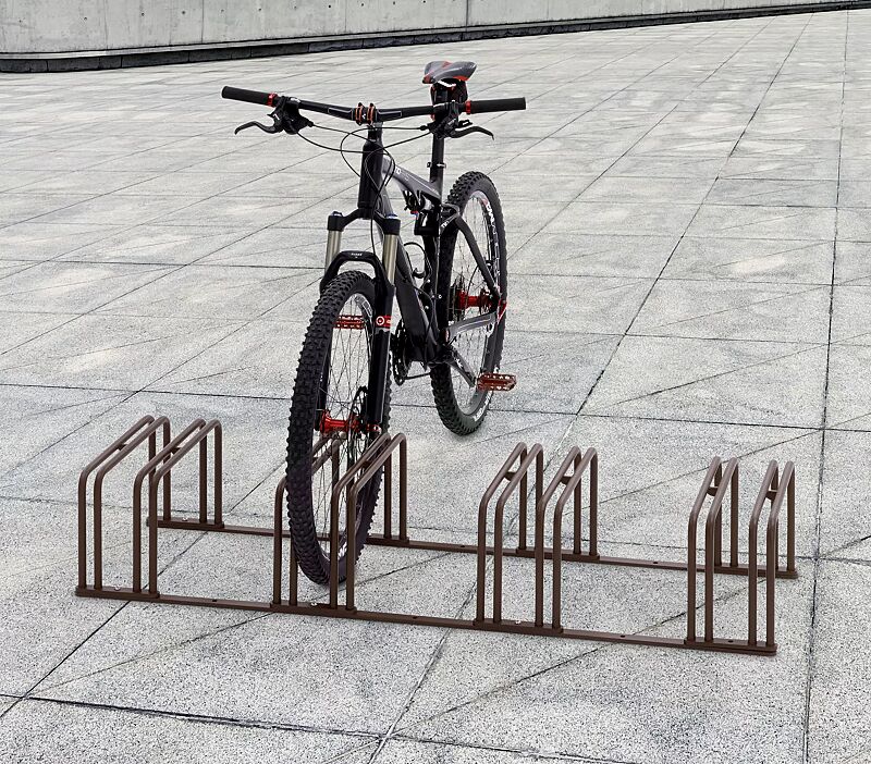 Fahrradständer ANZIO, 4 Stellplätze, in corten