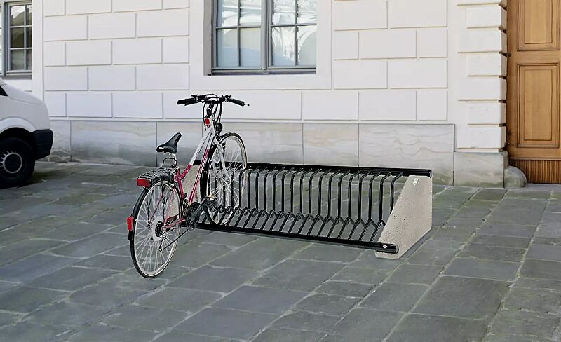 Fahrradständer AURORAS in RAL 9004 signalschwarz