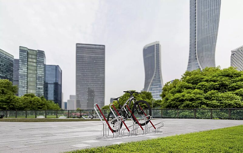Fahrradständer DENVER, einseitig, 4 Stellplätze