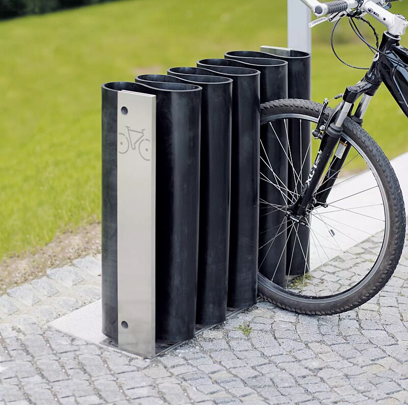 Fahrradständer MEANDRE, Edelstahl