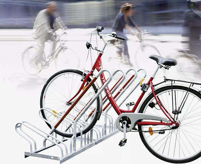 Fahrradständer NEW YORK einseitig, 4 Stellplätze, 4 Anlehnbügel