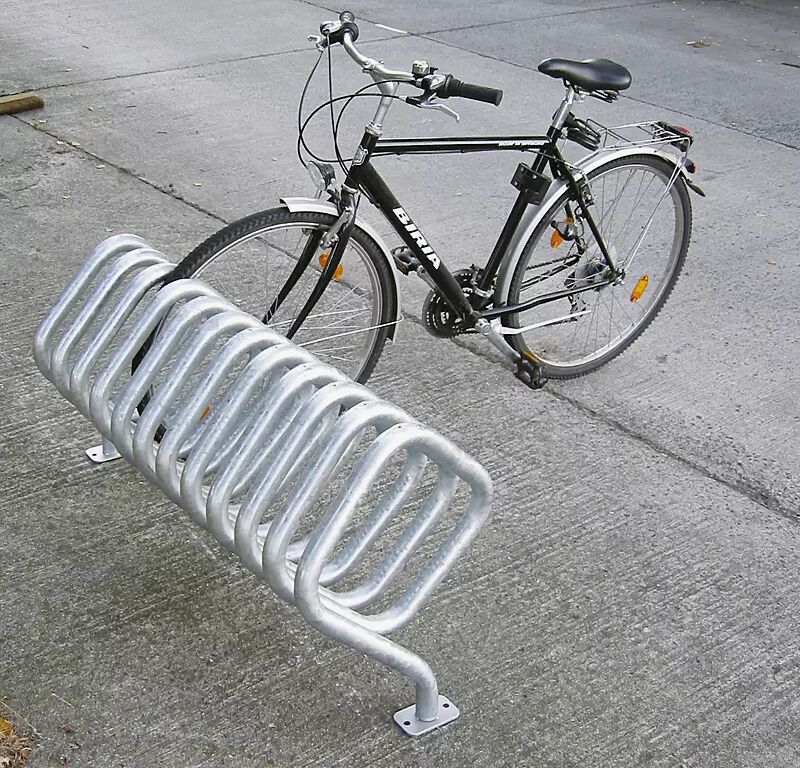 Fahrradständer QUADRA zum Aufdübeln, feuerverzinkt