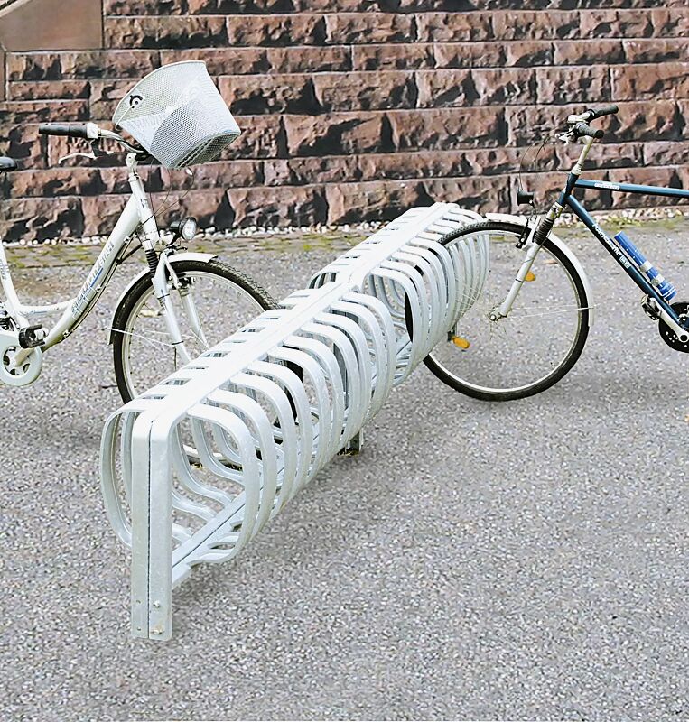 fahrradstaender-tour__shoKAT0001572 Fahrradständer TOUR doppelseitig, zum Einbetonieren, 6 Stellplätze, feuerverzinkt