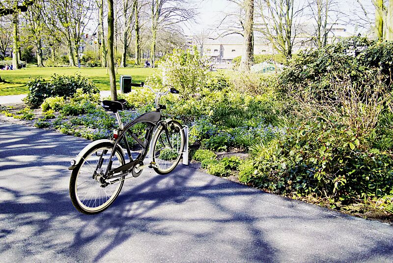 Einzelfahrradständer TRENTON, zum Einbetonieren