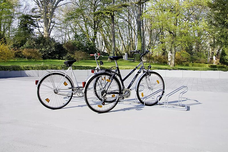 fahrradstaender-universal__shoKAT0021822 Fahrradständer UNIVERSAL einseitig, 45° links, 6 Stellplätze, feuerverzinkt