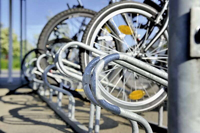 fahrradstaender-universal__shoKAT0022541 Anwenungsbeispiel einer Reihenaufstellung