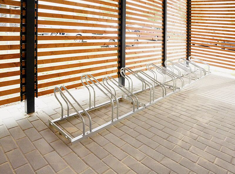 fahrradstaender-universal__shoKAT0060550 Fahrradständer UNIVERSAL einseitig 90°, 12 Stellplätze, feuerverzinkt