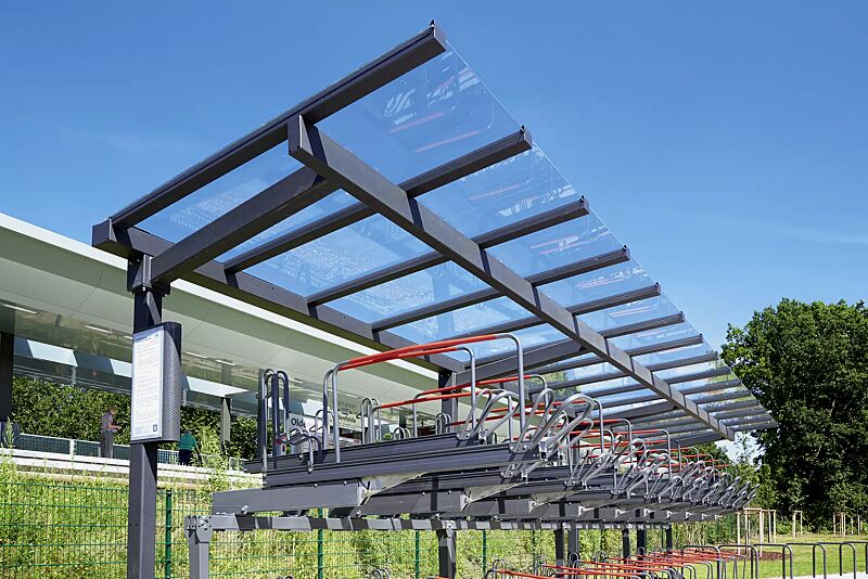 fahrradueberdachung-tucana-fuer-doppelstock-fahrradparksysteme__shoKAT0064626 Detail: Dachkonstruktion