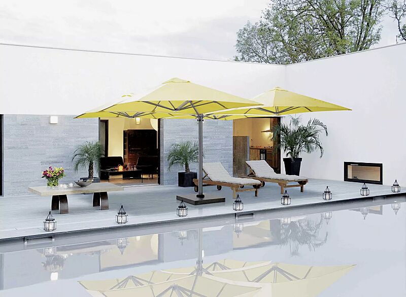 freiarmschirm-multi-pole__shoKAT0051515 Freiarmschirm MULTI POLE, 4 Schirme, quadratisch, zum freien Aufstellen