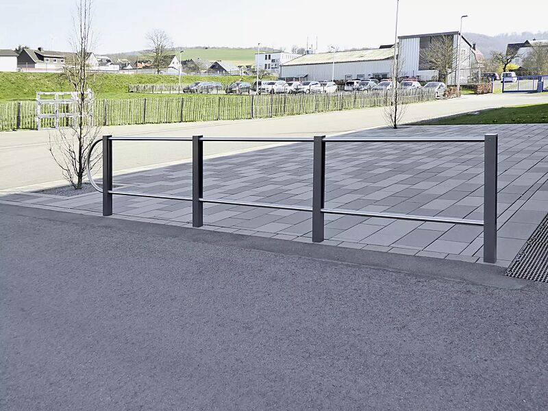 Geländersystem BARR zum Einbetonieren, mit Flachkopf