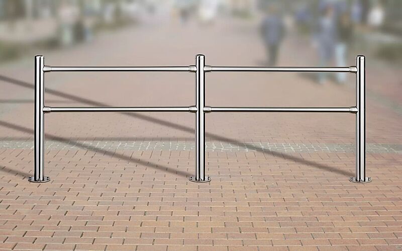 Geländersystem BORVO und Ergänzungsset Geländersystem BORVO ohne Handlauf, mit Rundkopf, 1 m, zum Aufdübeln