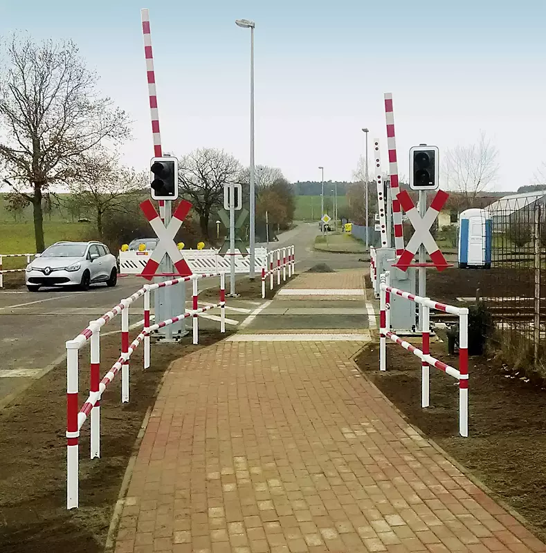 Geländersystem RUGEN, lackiert weiß-rot