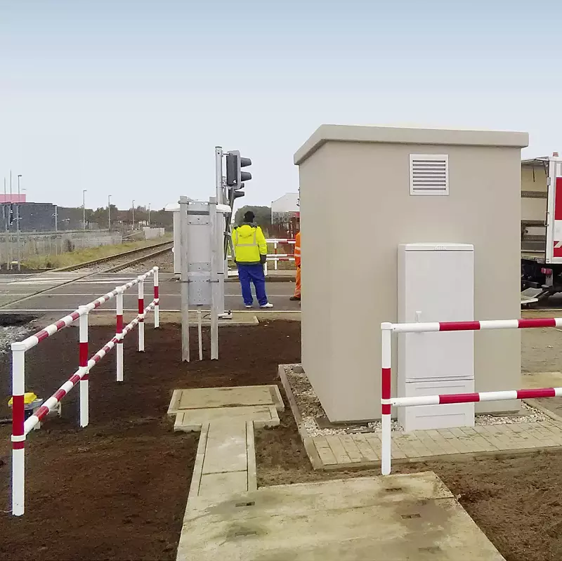 Geländersystem RUGEN, lackiert weiß-rot