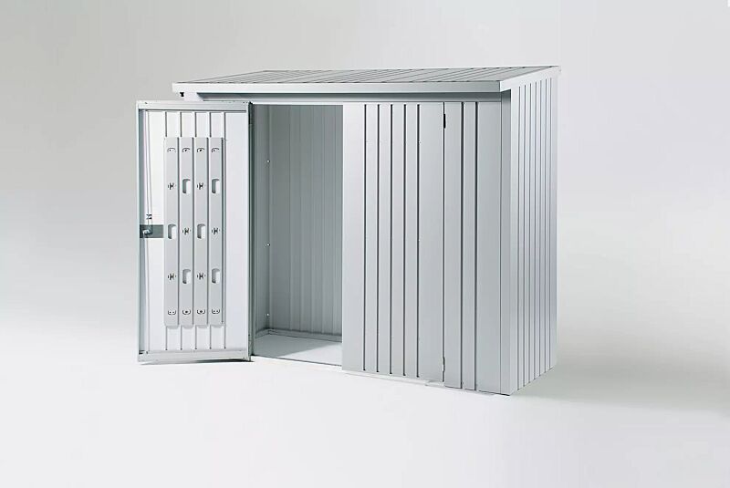 geraeteschrank-woodstock__shoKAT0009841 Geräteschrank WOODSTOCK®, Modell 230 in silber-metallic, inkl. Türpaket (gegen Mehrpreis)