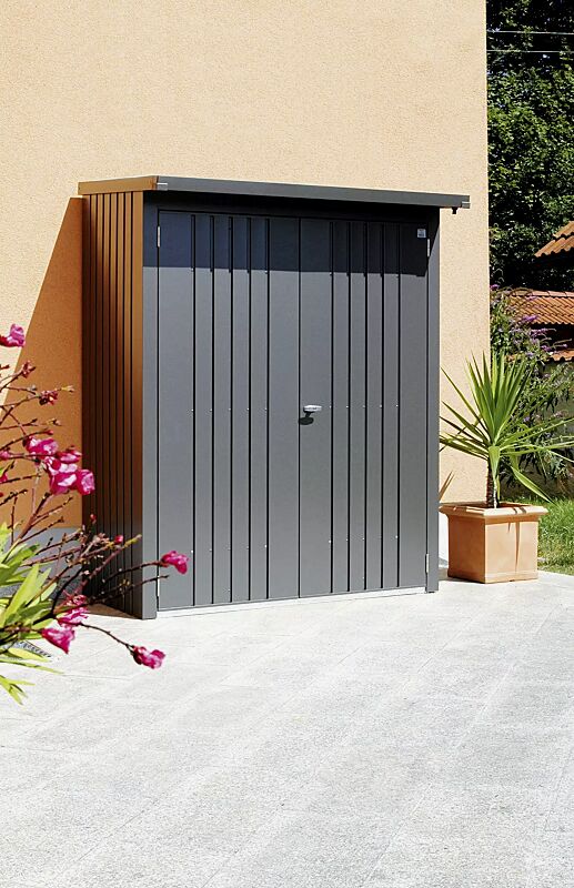 geraeteschrank-woodstock__shoKAT0015731 Geräteschrank WOODSTOCK®, Modell 150 in dunkelgrau-metallic, inkl. Türpaket und Alu-Bodenplatte (gegen Mehrpreis)