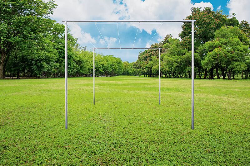 Gerüst mit Wäschestange NAJAK, feuerverzinkt