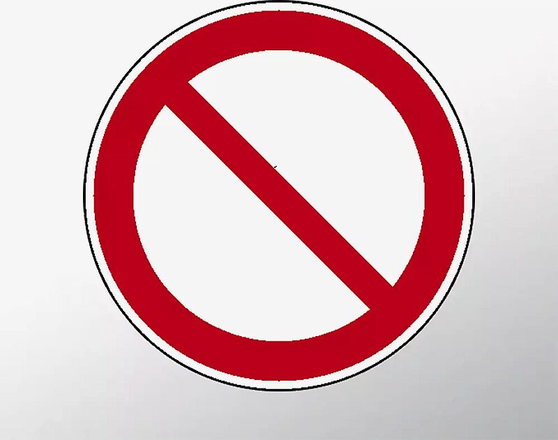 Hinweisschild ALLGEMEINES VERBOTSZEICHEN