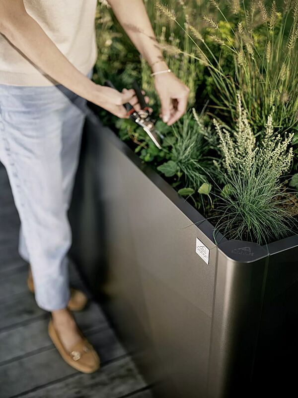 Hochbeet X-DESIGN, B x T 2000 x 500 mm, in dunkelgrau-metallic