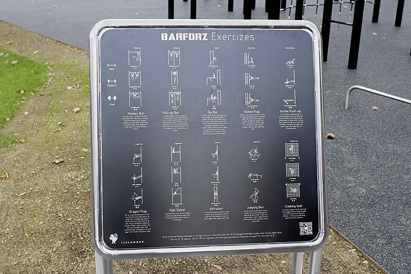 Informationstafel EXERCISE BOARD mit individueller Beschriftung